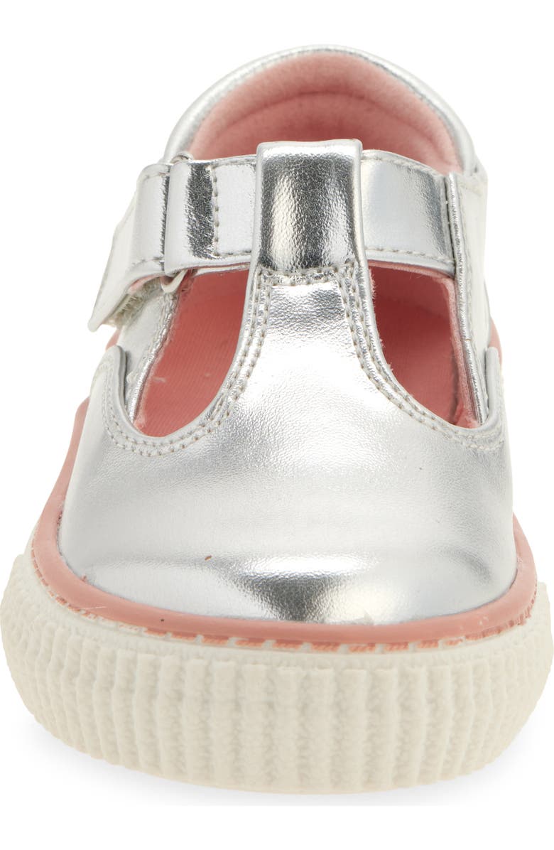 Tucker + Tate Tabitha T-Strap Mary Jane Flat, Alternate, color, Silver Metallic