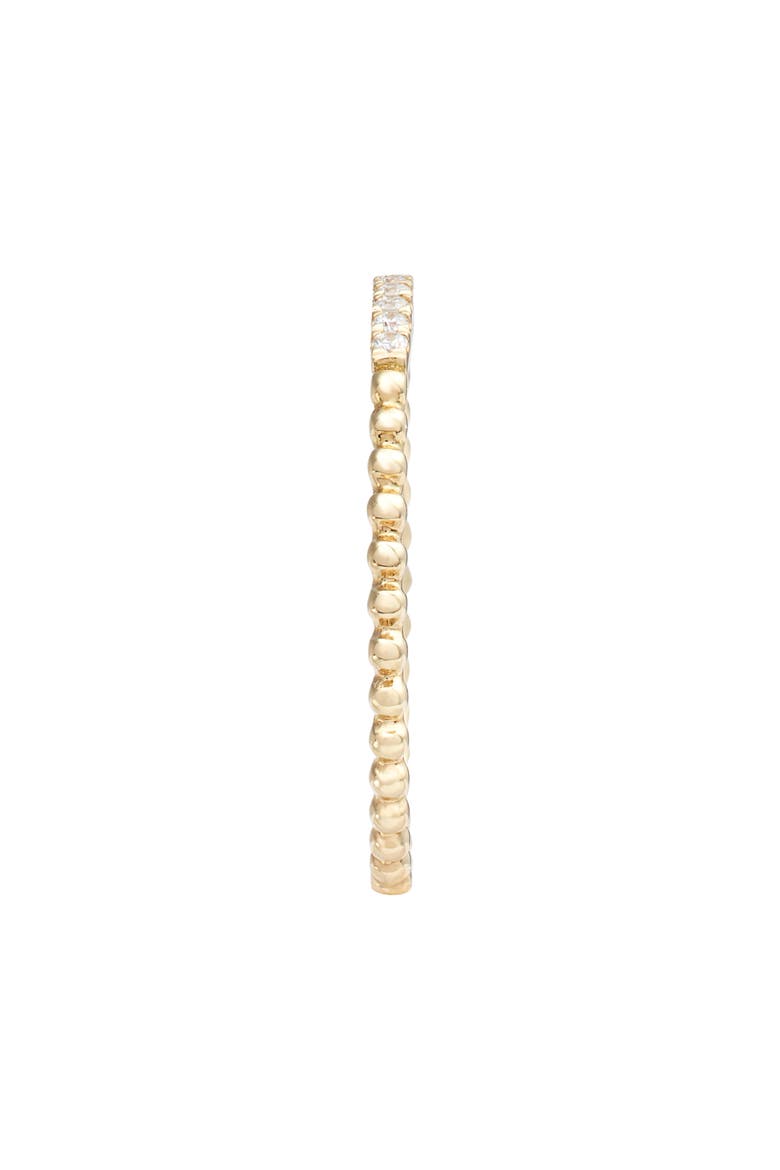 Diamond & 18K Gold Bead Stacking Ring, Alternate, color, 18K YELLOW GOLD