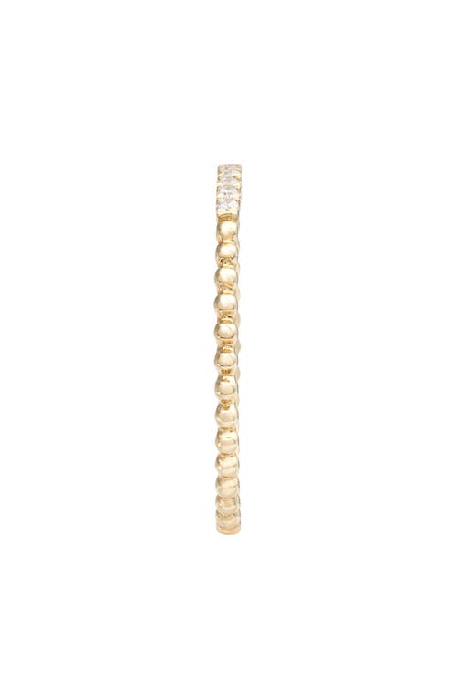 Bony Levy Diamond & 18k Gold Bead Stacking Ring In 18k Yellow Gold