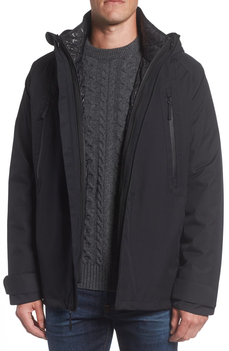 Marc New York 3-in-1 Waterproof Rain Jacket with Liner, Main, color, 