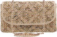 Nina Cerise Textured Clutch