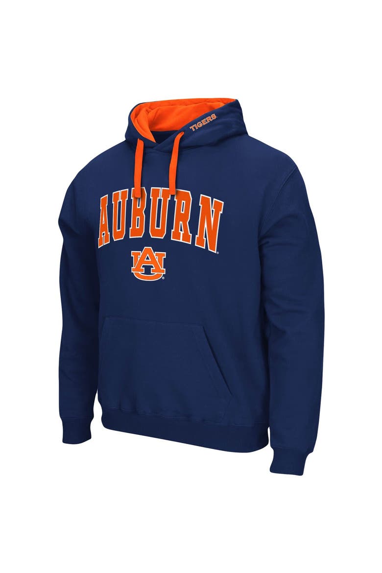 Men's Colosseum Navy Auburn Tigers Big & Tall Arch & Logo 2.0 Pullover Hoodie, Alternate, color, Navy