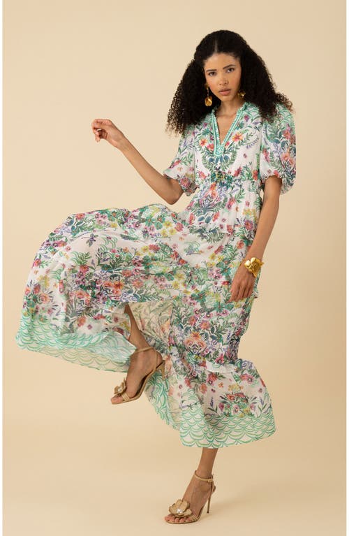 Hale Bob Khaleesi Chiffon Maxi Dress In Blue