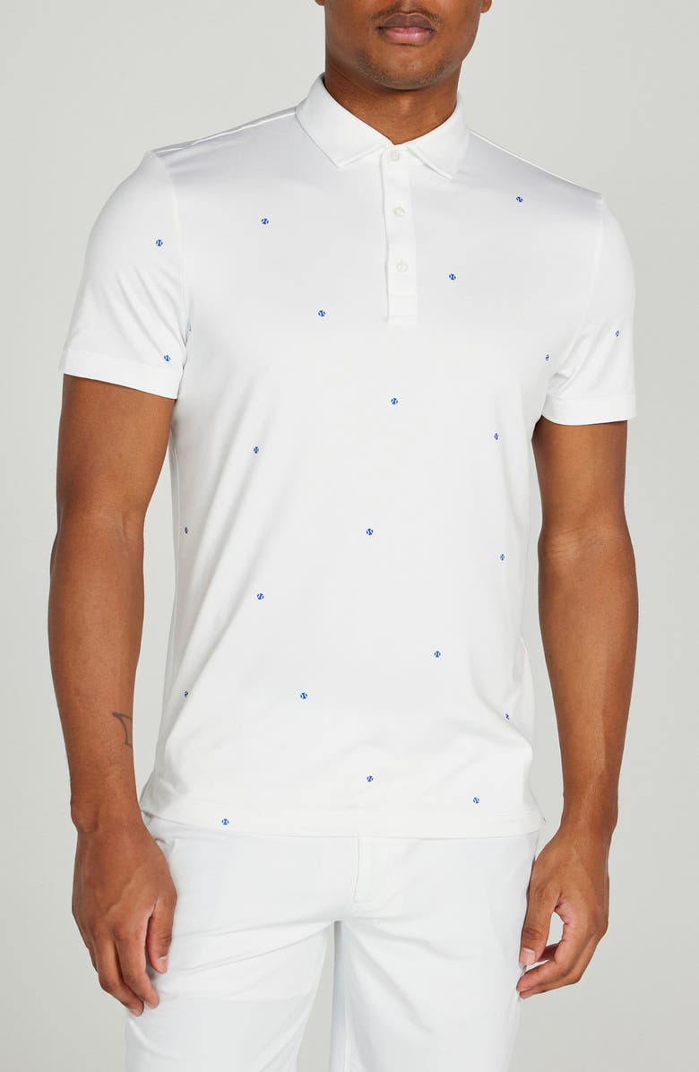 Redvanly Bosworth Ball Print Performance Golf Polo, Main, color, 