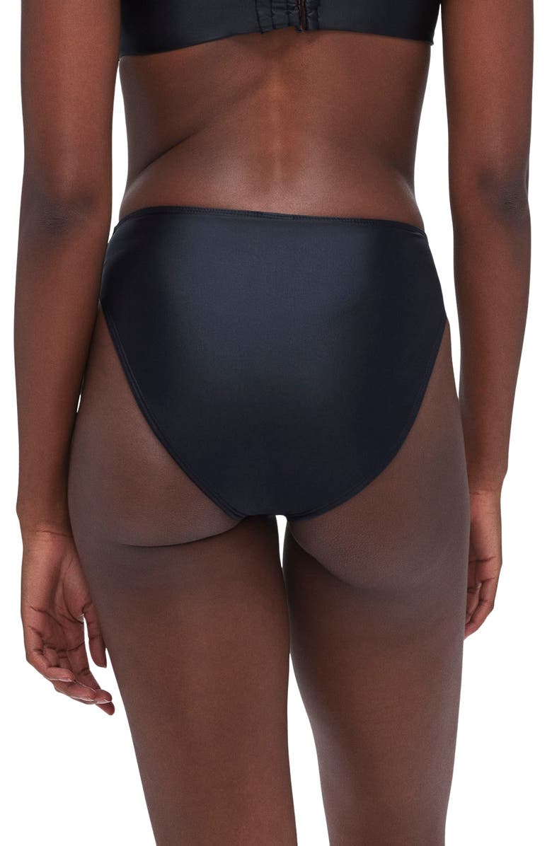 Good American Good Waist Ruched Bikini Bottoms, Alternate, color,