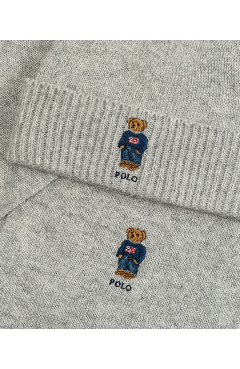 Polo Ralph Lauren Flag Bear Gift-Set, Alternate, color, Andover Hthr
