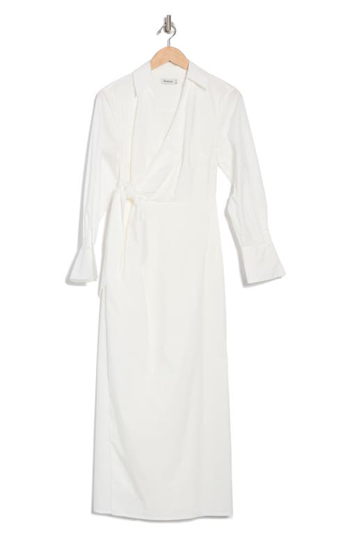 Simkhai Briar Wrap Midi Dress In White