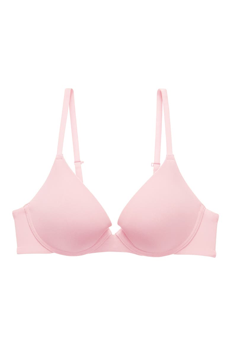 Minimal Push Up Convertible Underwire Bra, Alternate, color, PRFCT PINK