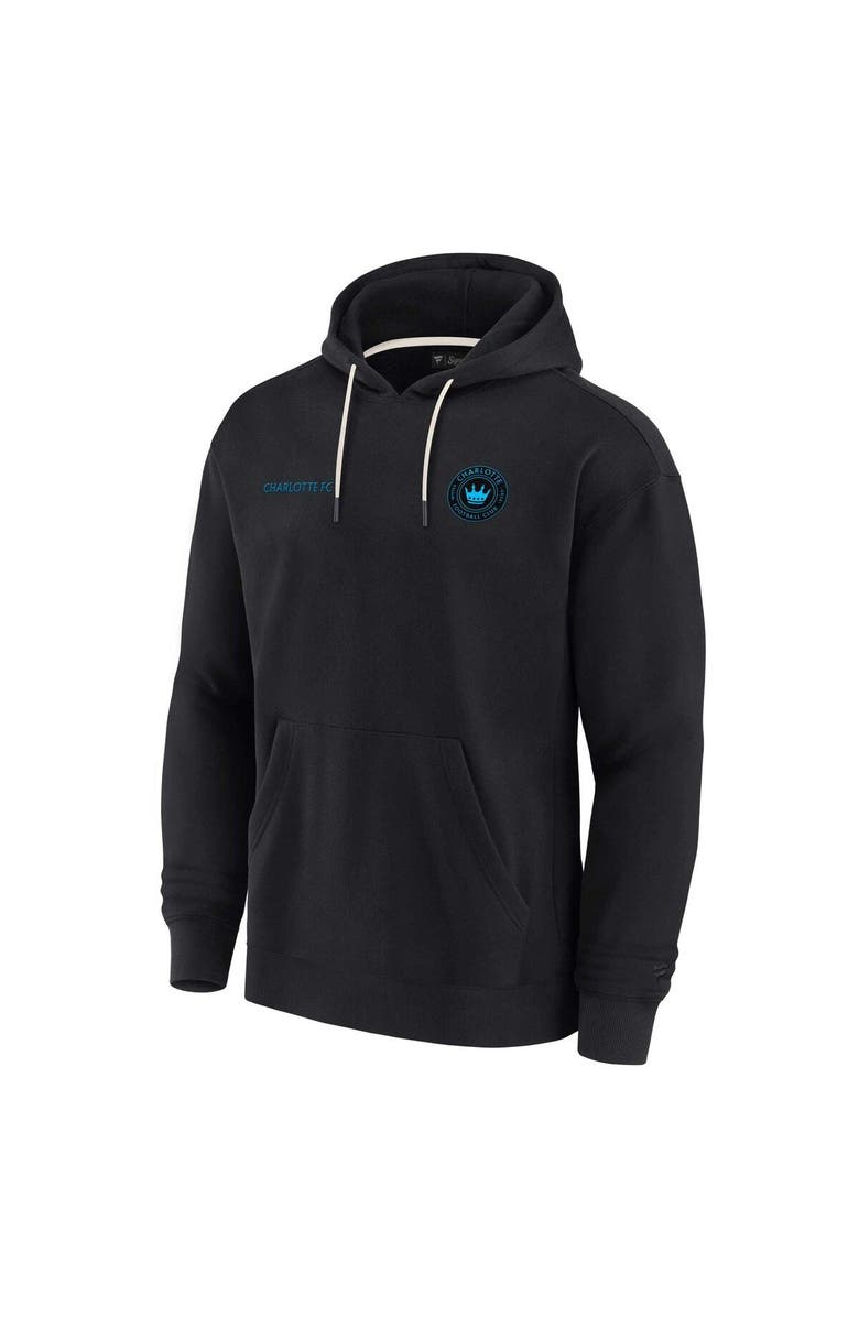 Fanatics Signature Unisex Fanatics Signature Black Charlotte FC Elements Super Soft Fleece Pullover Hoodie, Alternate, color, Black