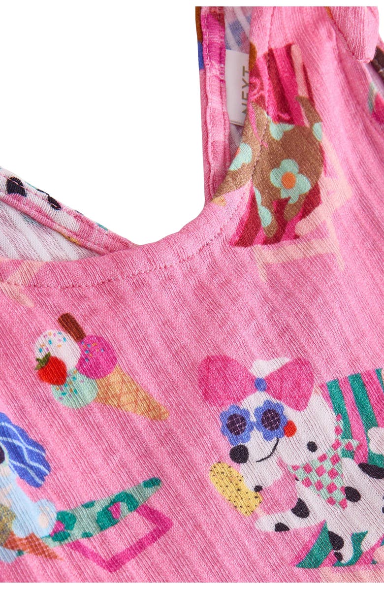 NEXT Kids' Tie Strap Romper, Alternate, color, Pink