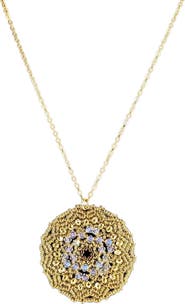 MADISON BEVERLY HILLS Gold Mandala Necklace