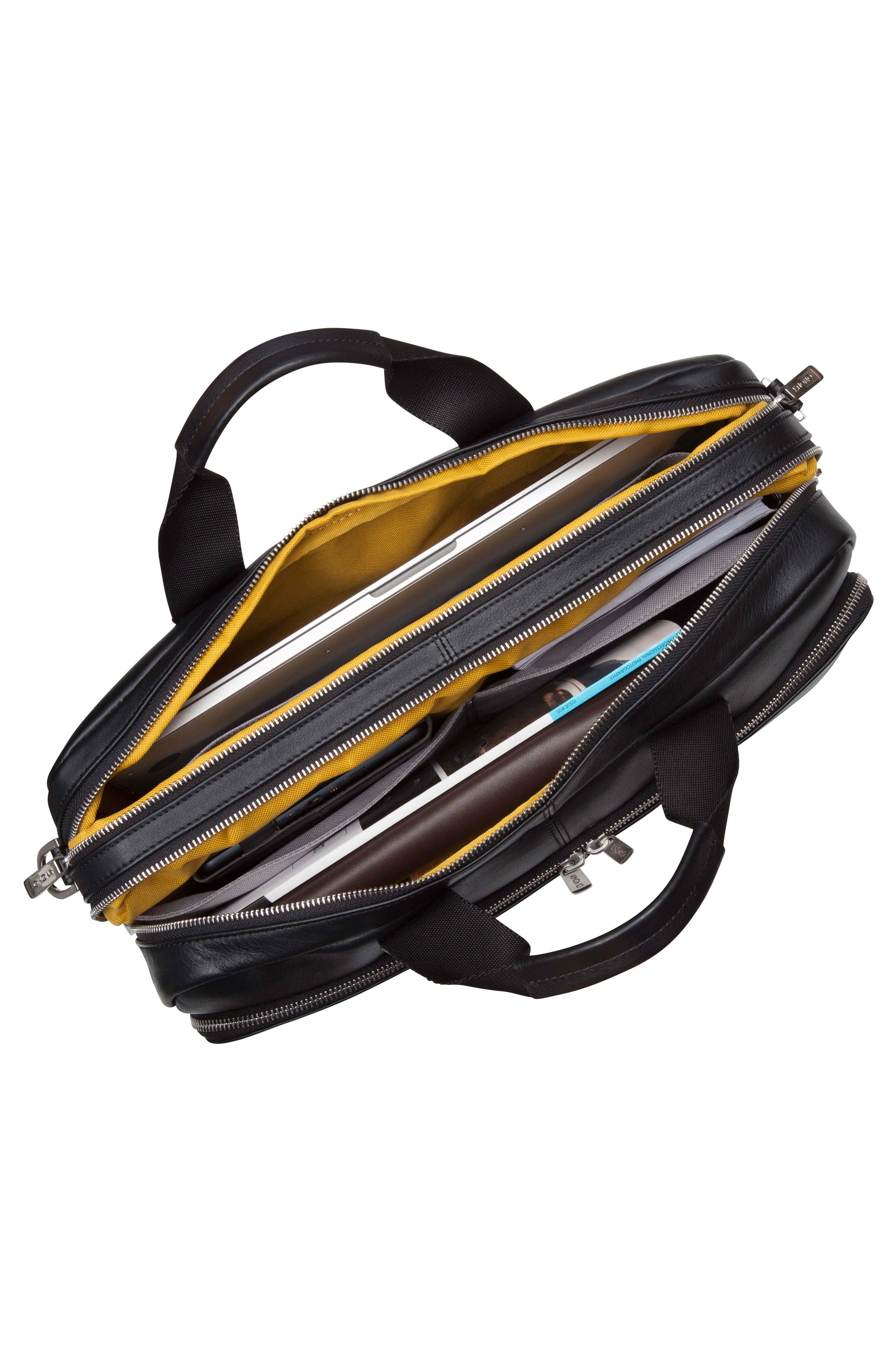 KNOMO London Brompton Amesbury Leather Briefcase, Alternate, color, 