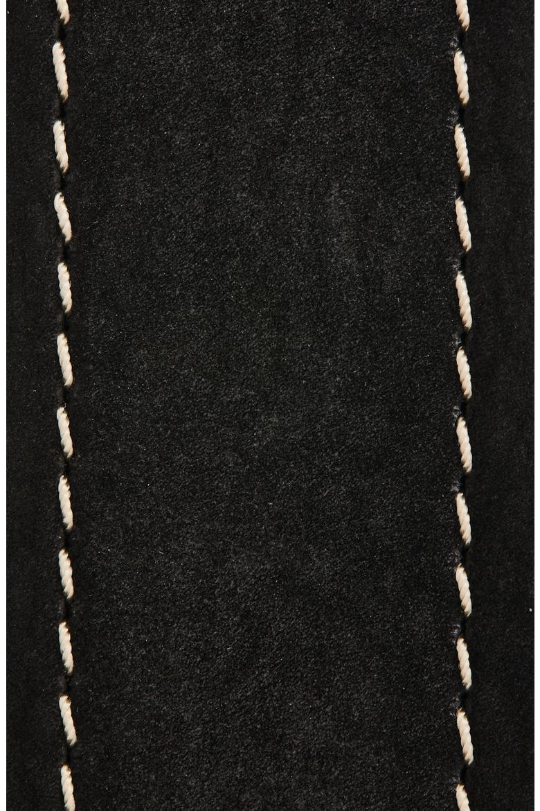 Avalanche Suede Belt, Alternate, color, BLACK