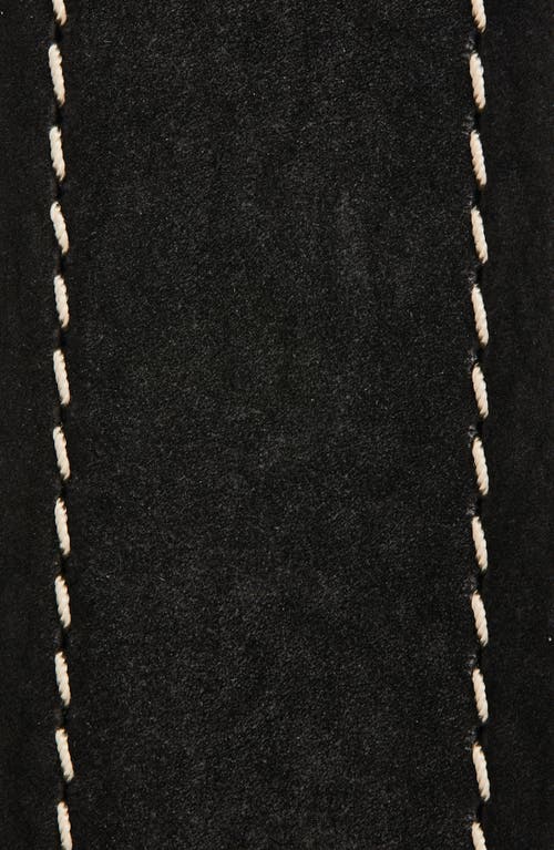 Robert Barakett Avalanche Suede Belt In Black