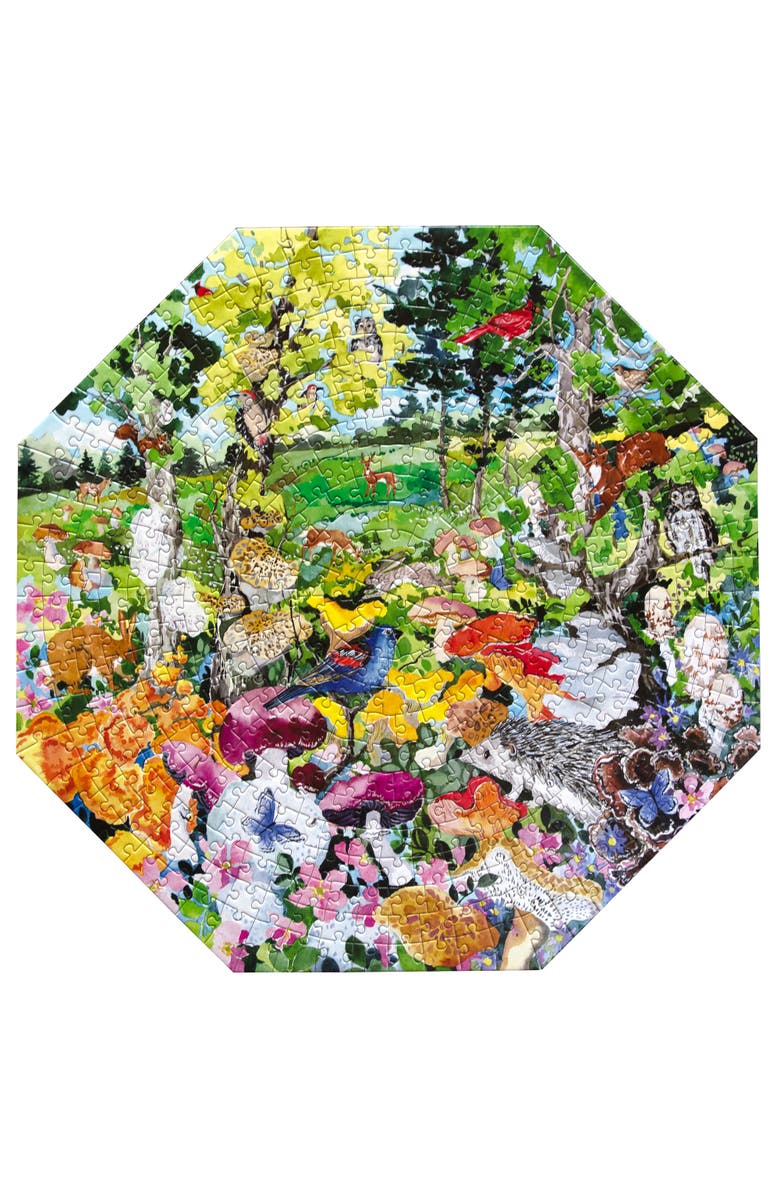 eeBoo Piece and Love Piece&Love Edible Mushrooms 500 Pc Octagonal Puzzle, Alternate, color, 