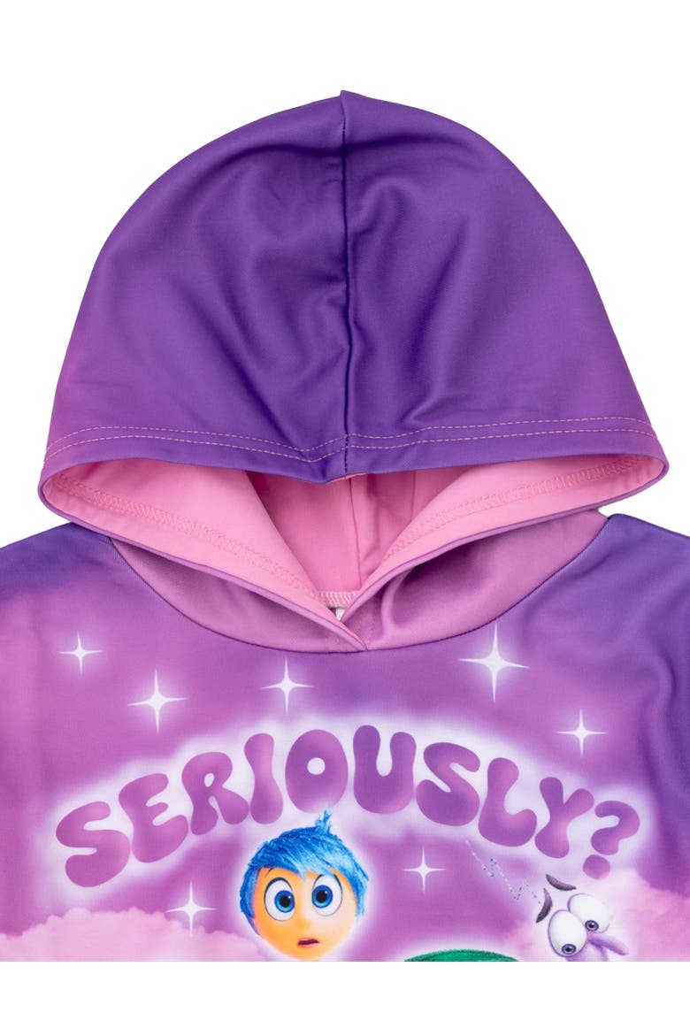 Inside Out Fleece Hooded Sweatshirt, Alternate, color, Inside Out Magenta