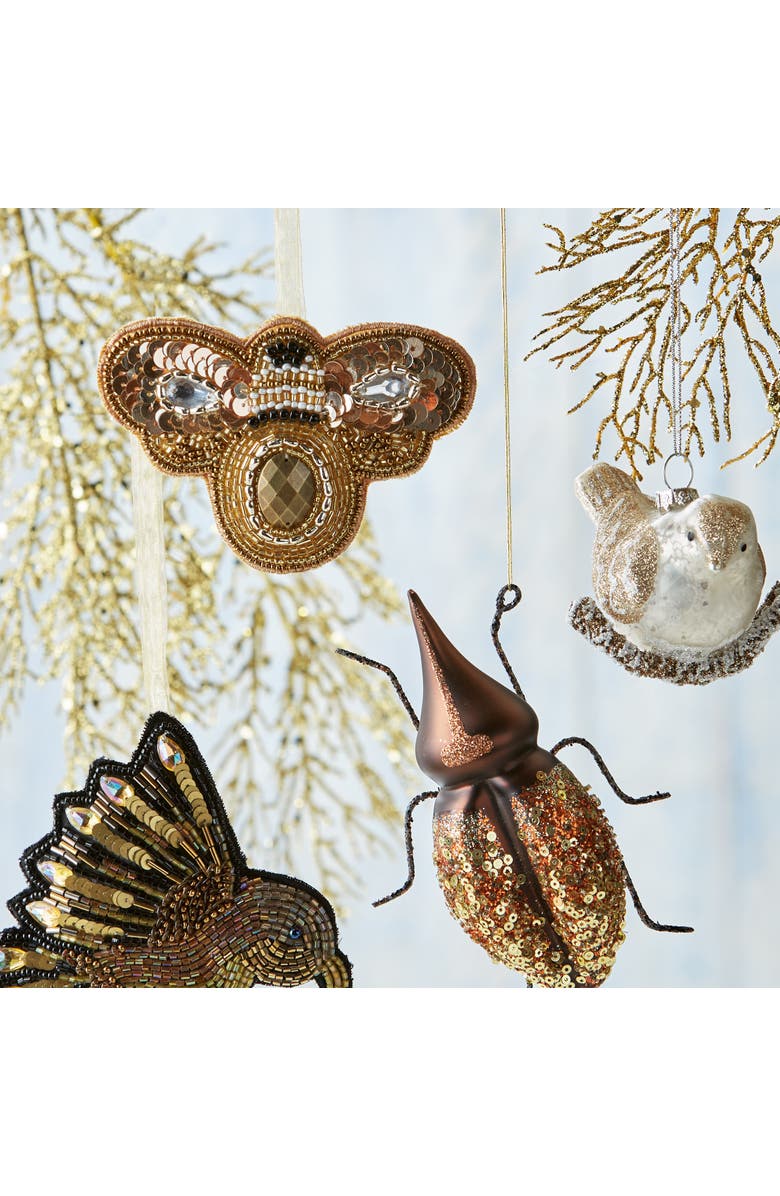 tag Golden Beetle Christmas Ornament Multicolor Tree Decor, Alternate, color, 