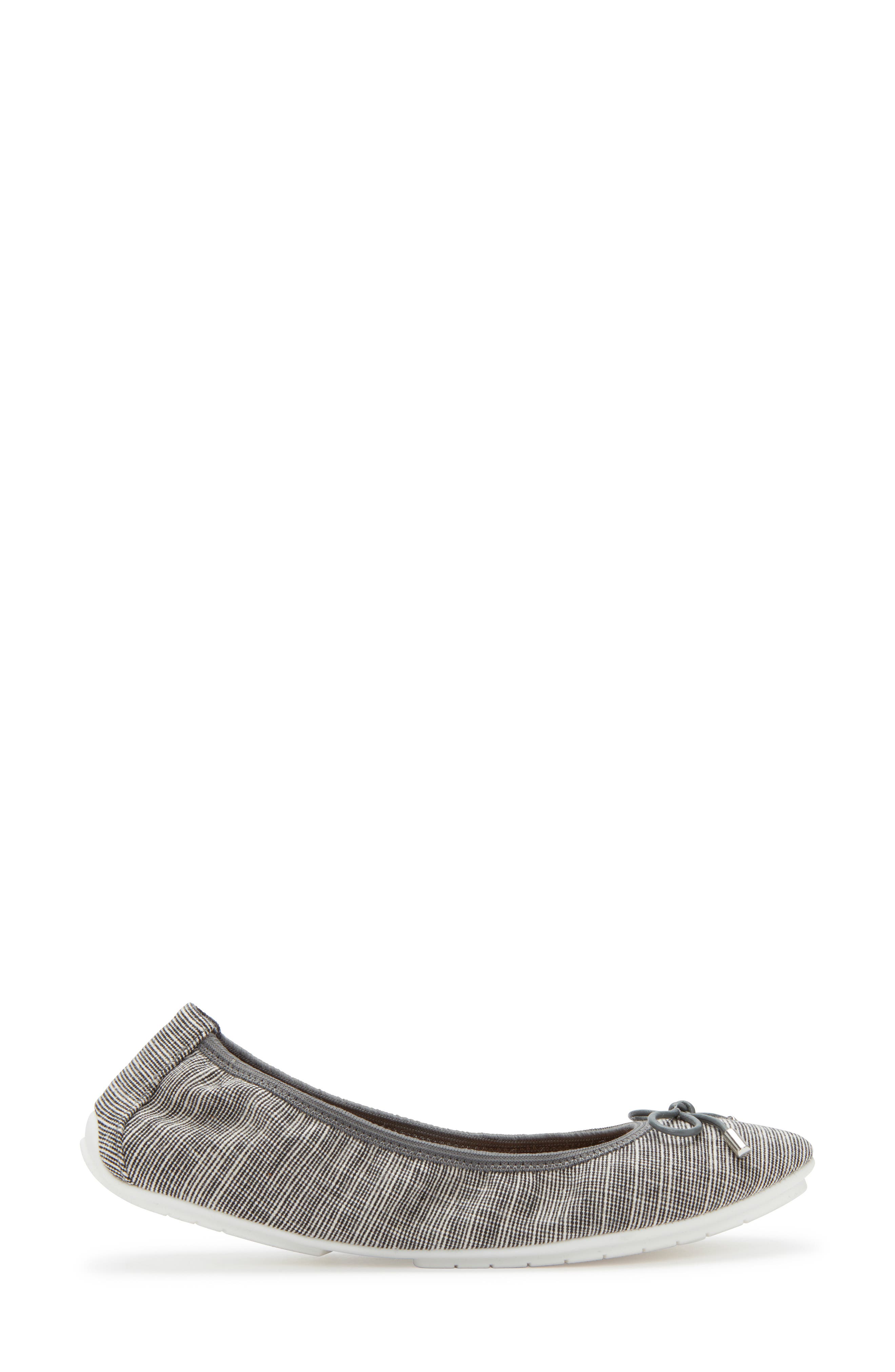 'Halle 2.0' Ballet Flat, Alternate, color, GREY LINEN FABRIC