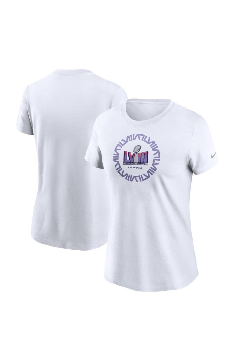 Nike Women's Nike White Super Bowl LVIII Essential T-Shirt, Alternate, color,