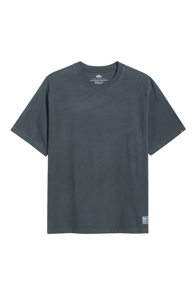 Battlewash Cotton T-Shirt, Alternate, color, BLACK
