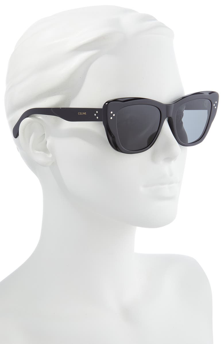 CELINE 54mm Cat Eye Sunglasses, Alternate, color, 