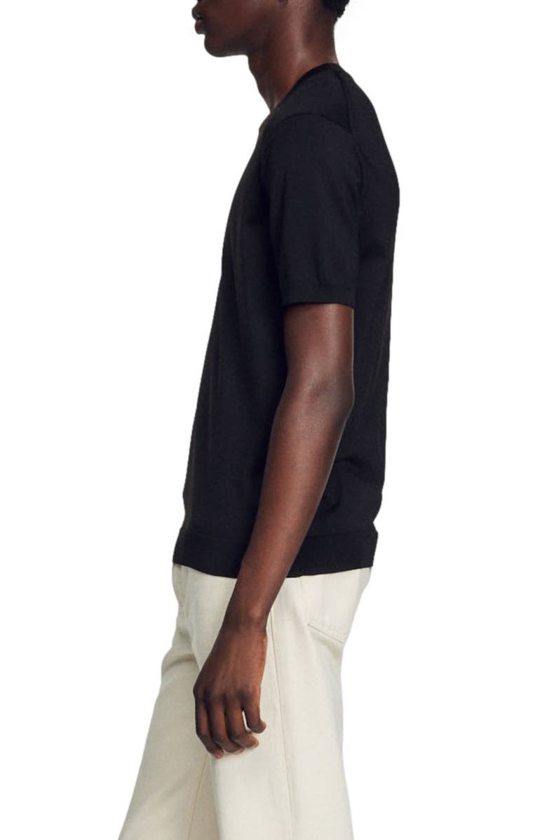 SANDRO Pablo Stretch Knit Crewneck T-Shirt, Alternate, color,