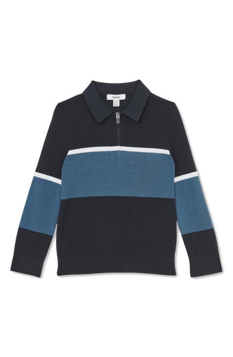 Kids' Jason Colorblock Zip Polo Sweater (Little Kid & Big Kid)
