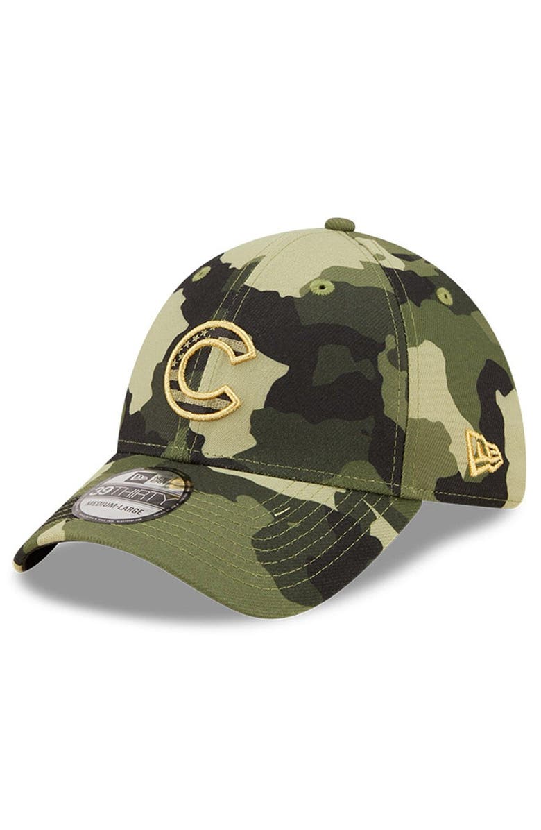 New Era Men's New Era Camo Chicago Cubs 2022 Armed Forces Day 39THIRTY Flex Hat, Alternate, color, Camo