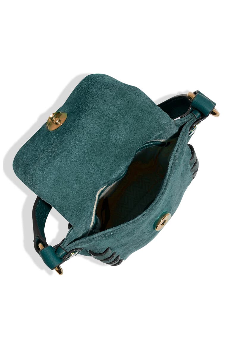 Zen Suede Phone Crossbody Bag, Alternate, color, TRANSFORM TEAL SUEDE