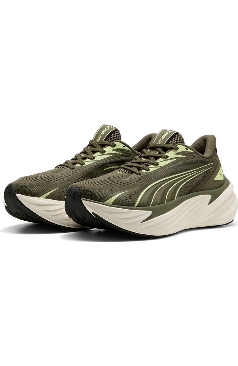 PUMA Maxima Pro Running Sneaker, Main, color, Loden Green/ Apple Spritz