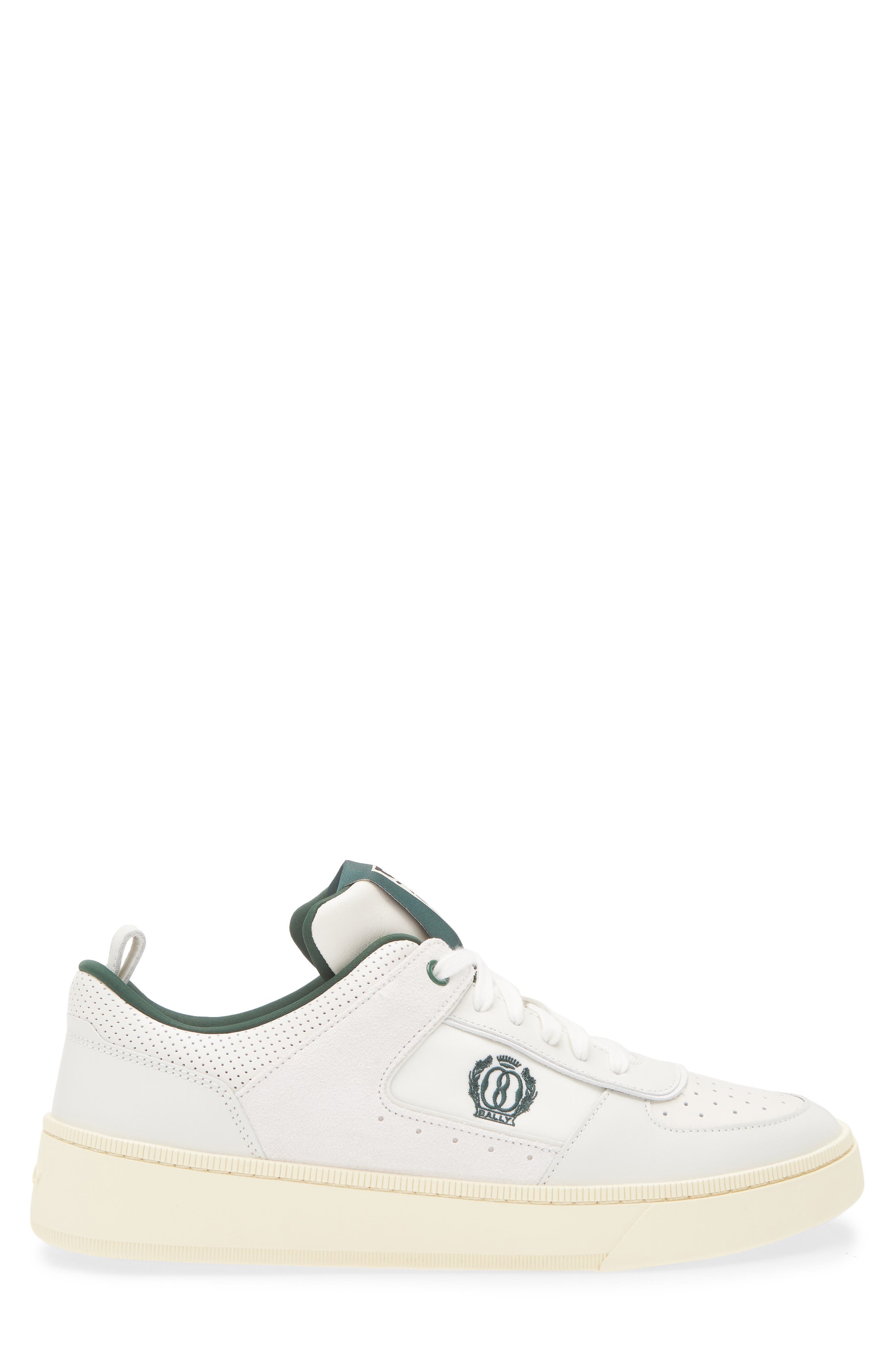 Bally Riweira Low Top Sneaker, Alternate, color, White/ Kelly Green