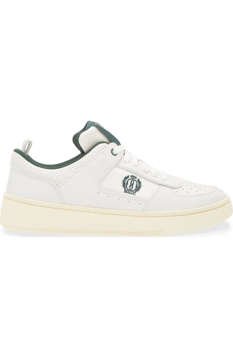 Bally Riweira Low Top Sneaker, Alternate, color, White/ Kelly Green