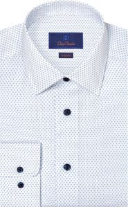 David Donahue Regular Fit Neat Cotton Dress Shirt
