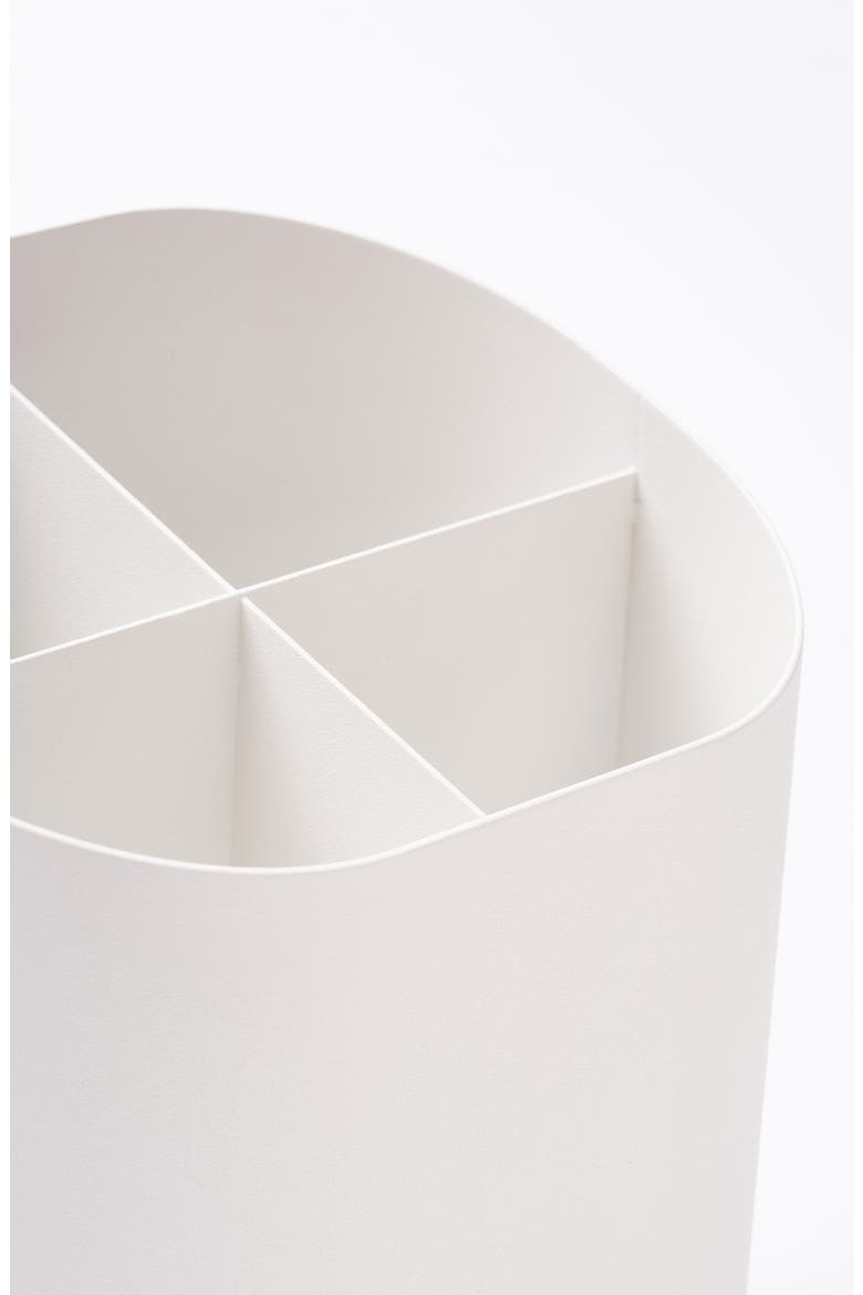 Sloped Utensil Holder, Alternate, color, WHITE