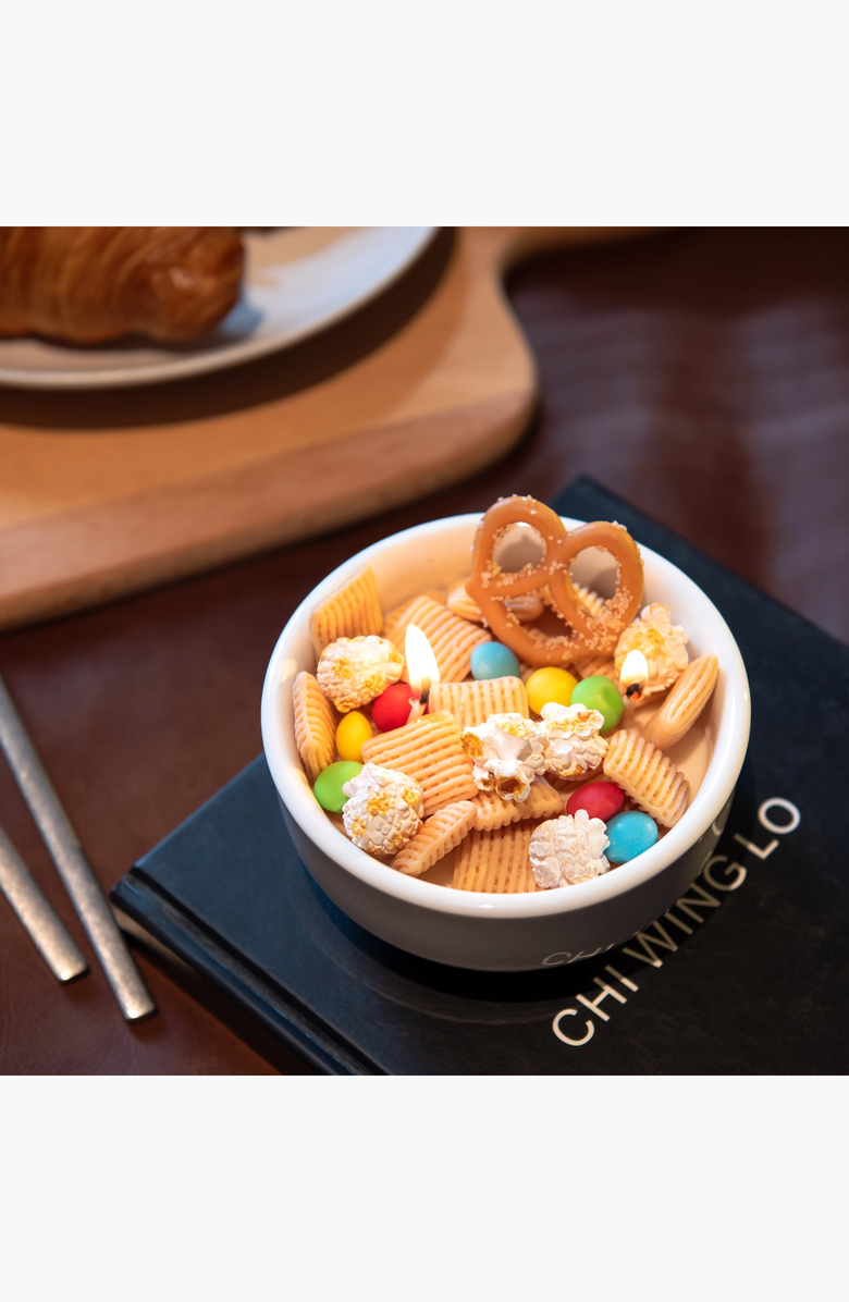 Southlake gifts Trail Mix Cereal Bowl Decorative Candle, Alternate, color, Light Beige / Multi