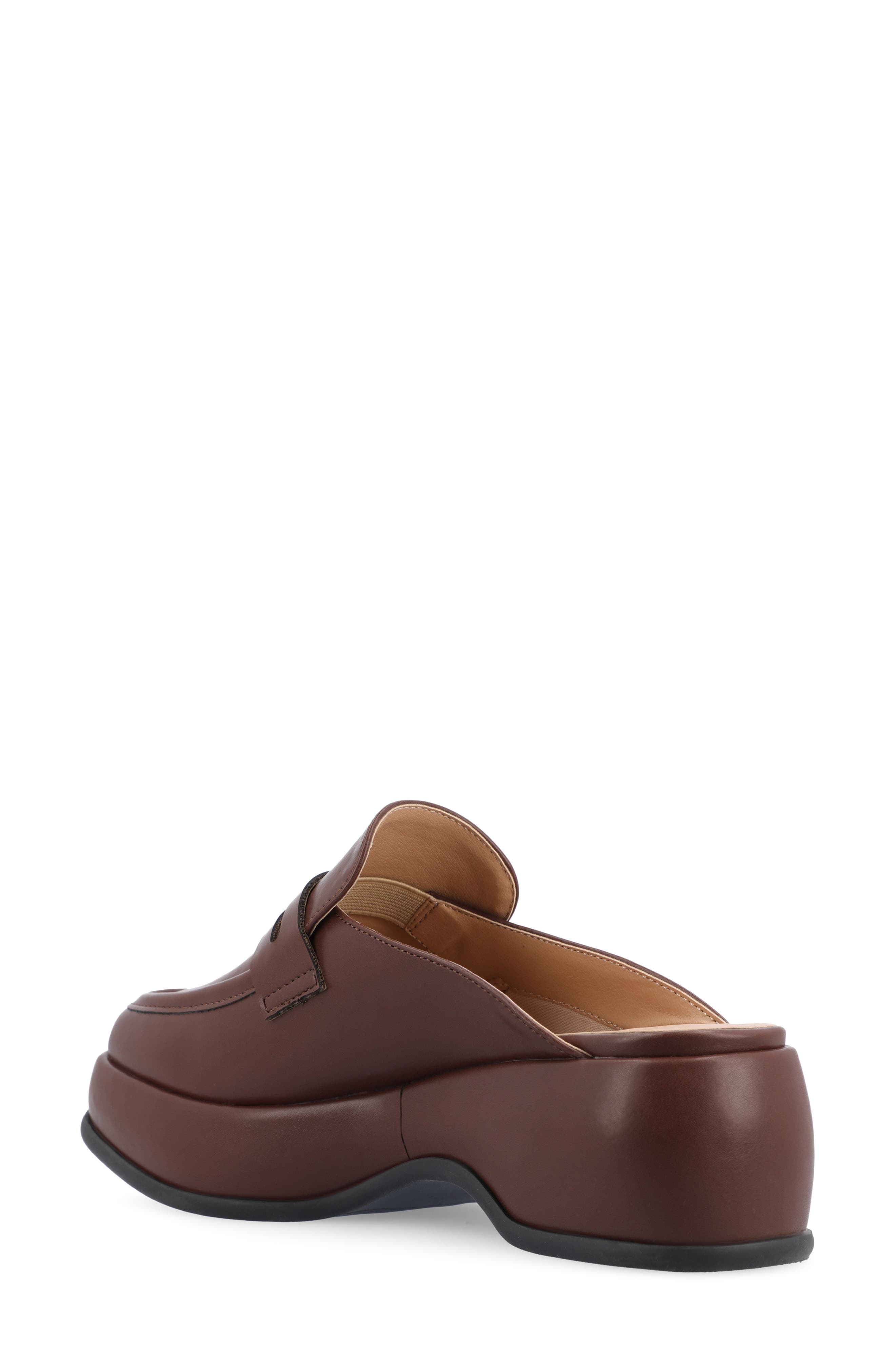 Journee Collection Antonia Loafer Mule, Alternate, color, Brown