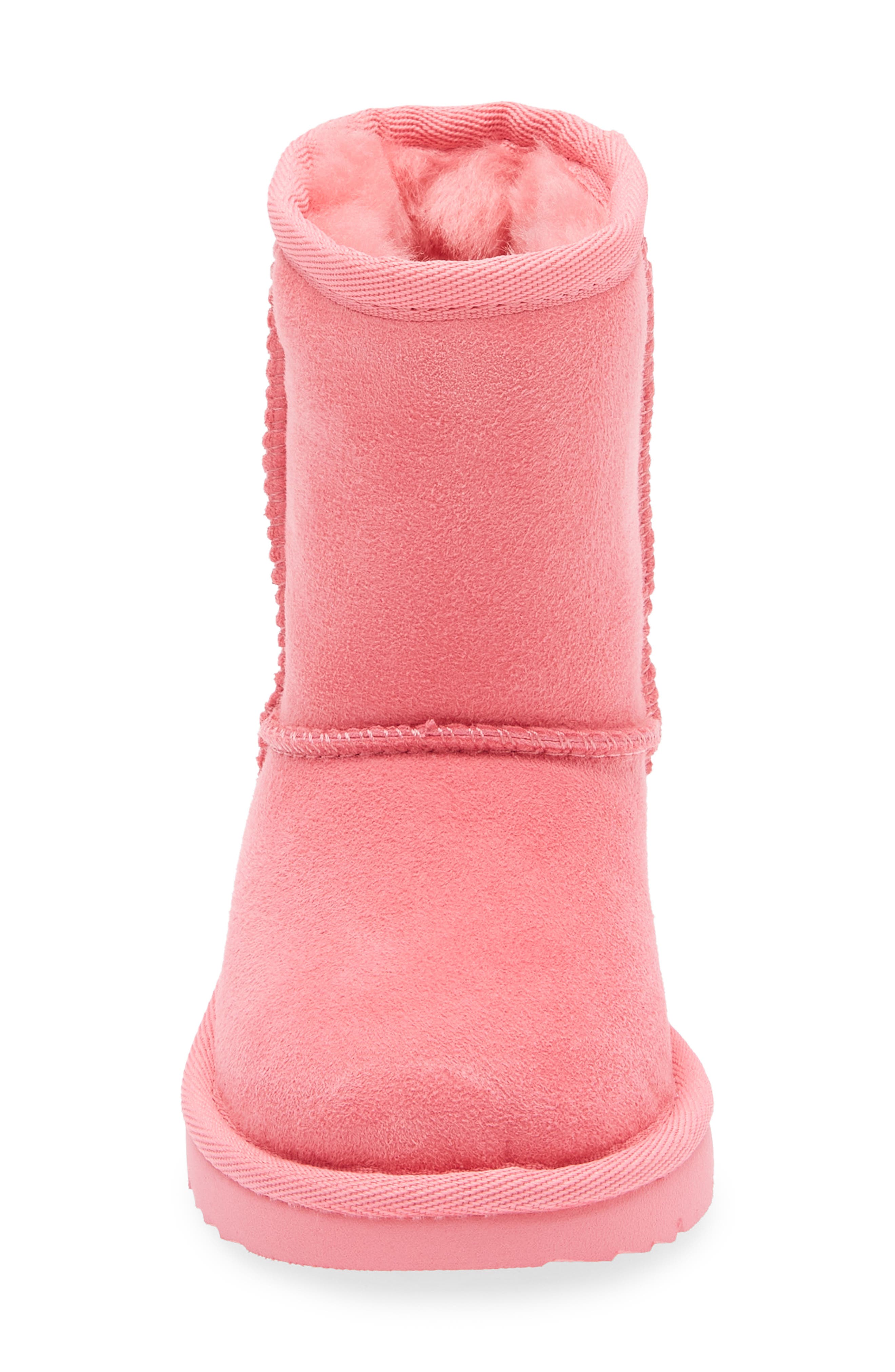 UGG<sup>®</sup> Kids' Classic Short II Water Resistant Genuine Shearling Boot, Alternate, color, Pink Bloom