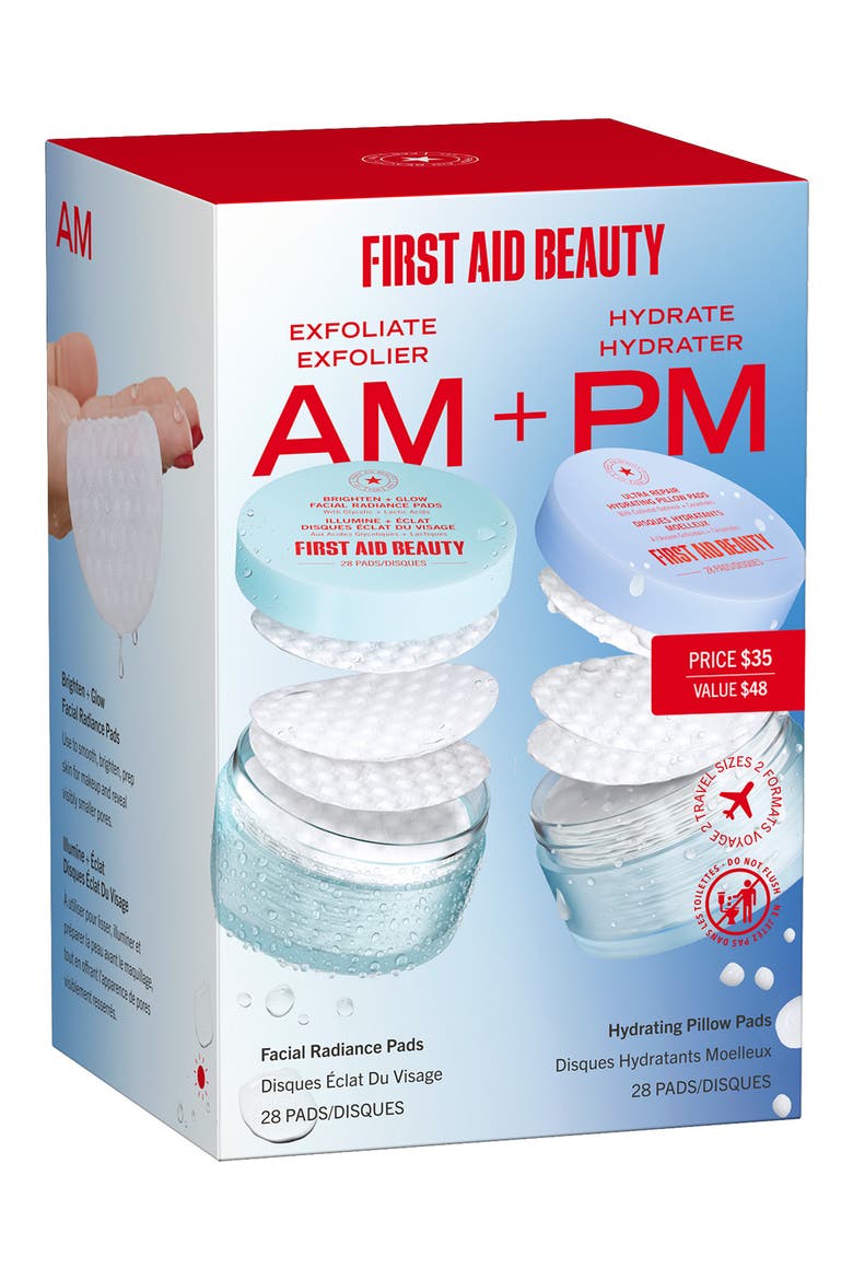 AM + PM Exfoliate & Hydrate Set, Main, color, NO COLOR