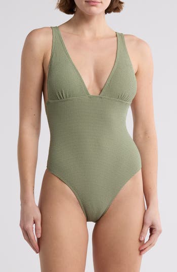 サイズ豊富/ROXY Essaouiraワンピース水着/OIL GREEN The Roxy Essaouira One Piece Swimsuit in Green | Anns