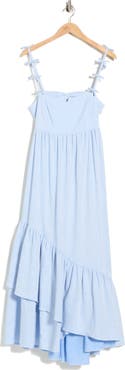 Cinq à Sept Bailey Linen & Cotton Blend Midi Sundress