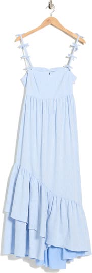 Cinq Sept Bailey Linen & Cotton Bailey Midi Dress - Blue Hydrangea - 2 Cinq Sept Bailey Linen & Cotton Bailey Midi Dress - Blue Hydrangea - 2