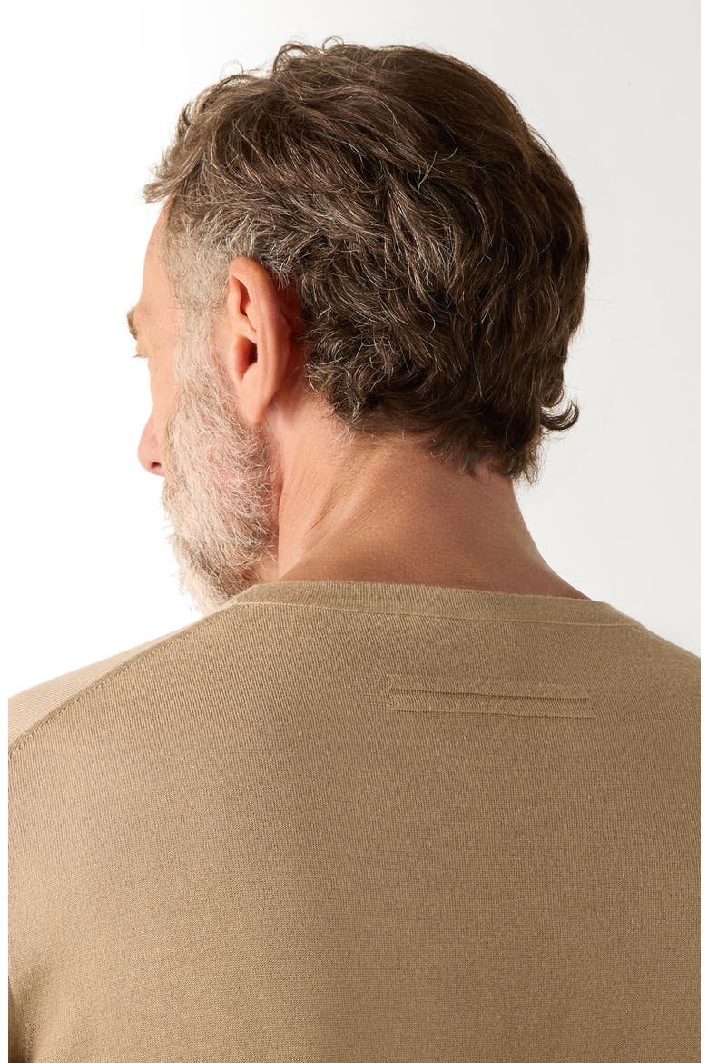 Mélange Cashseta Crewneck Sweater, Alternate, color, BEIGE MELANGE
