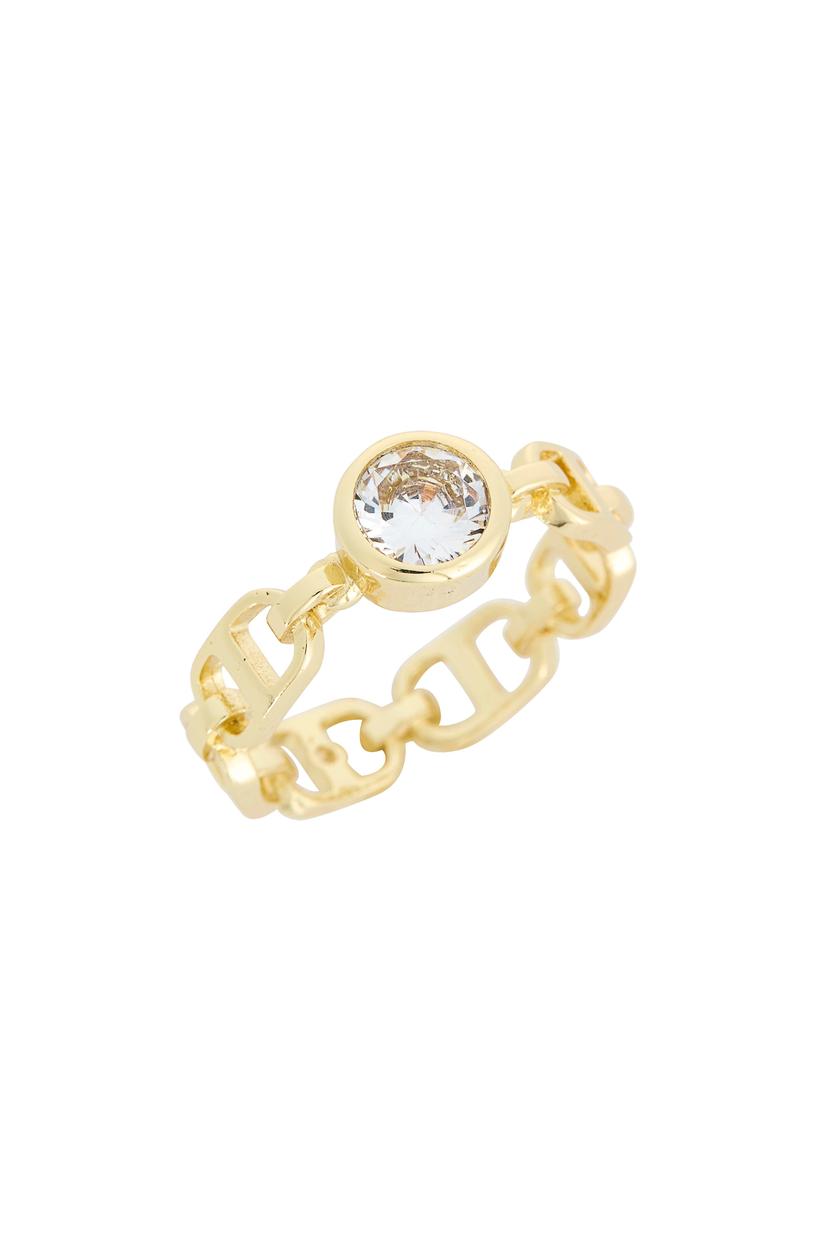 Covet Cubic Zirconia Mariner Link Band Ring