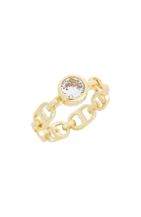 Cubic Zirconia Mariner Link Band Ring
