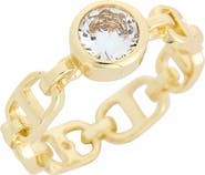 Covet Cubic Zirconia Mariner Link Band Ring