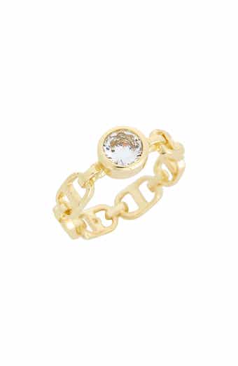 Cubic Zirconia Mariner Link Band Ring