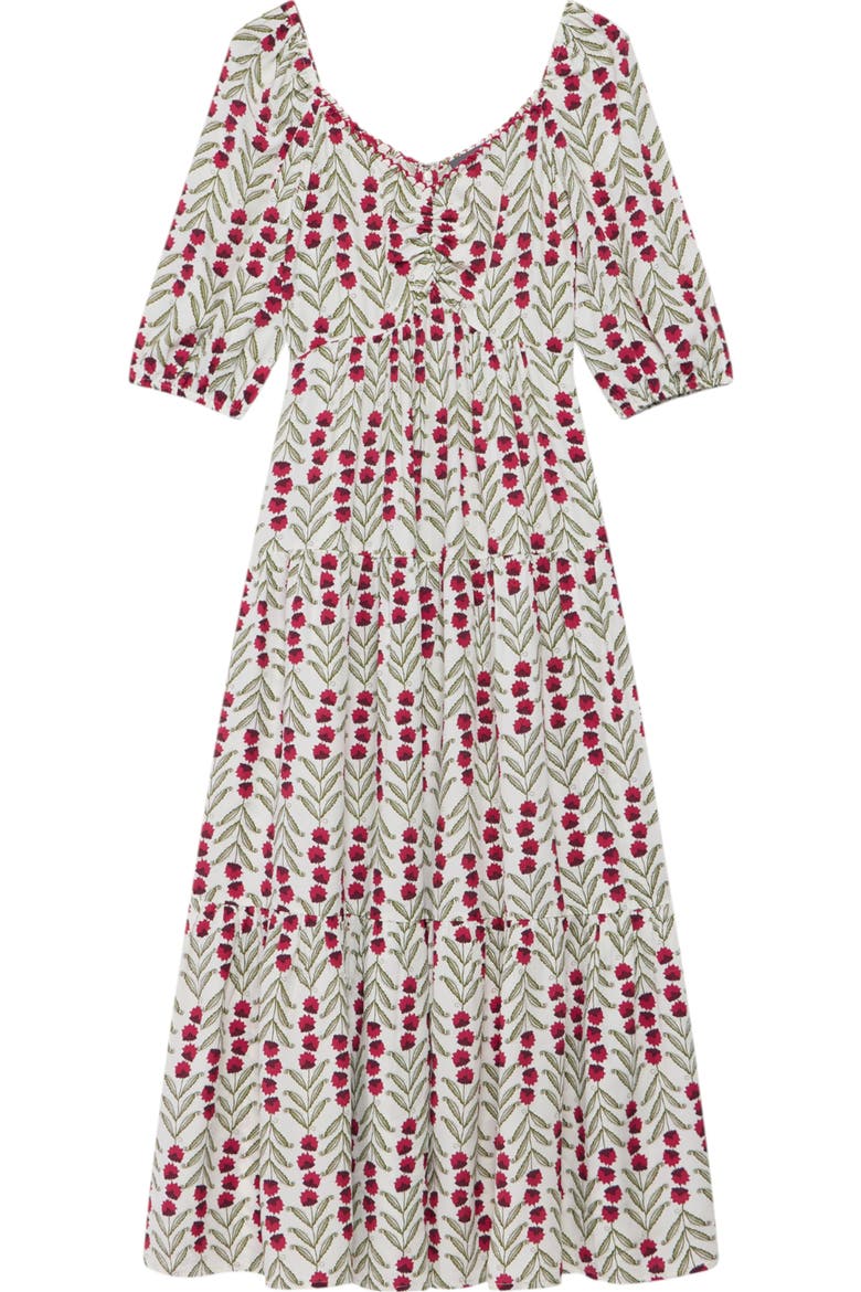 mint velvet boho maxi dress Print (Women) featuring a V