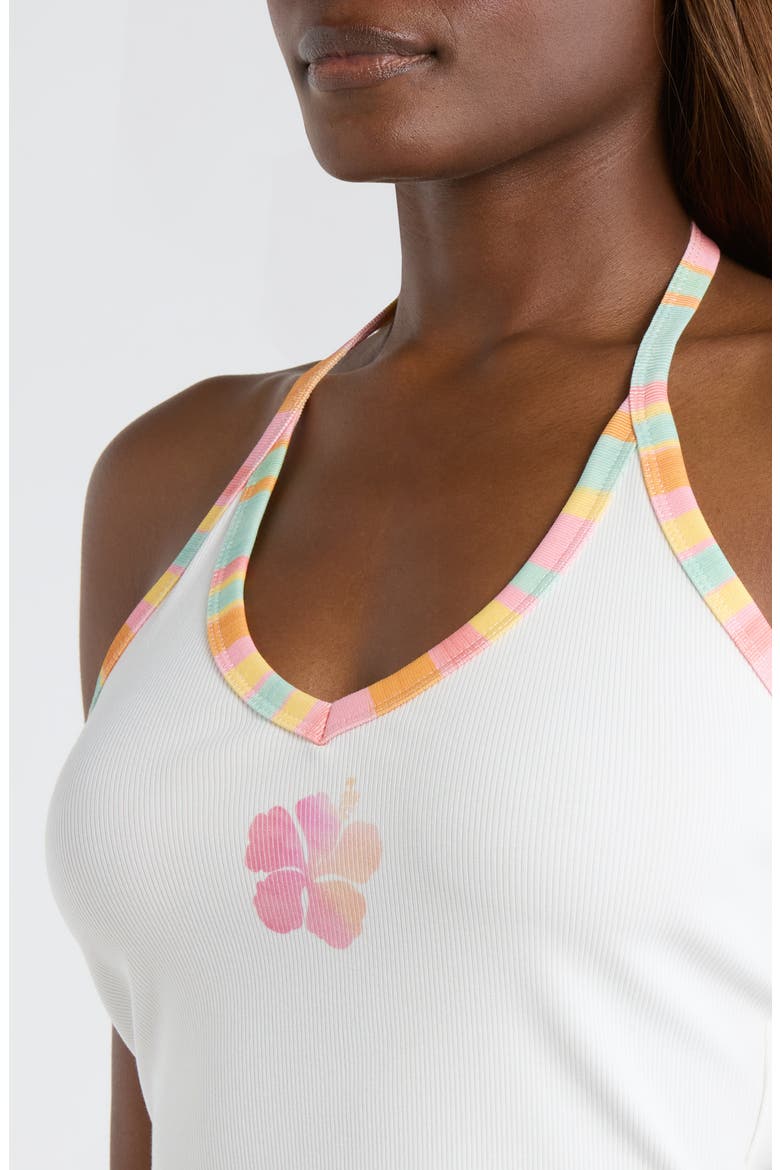 Printed Dip Halter Tank, Alternate, color, SUMMER SUNDAE