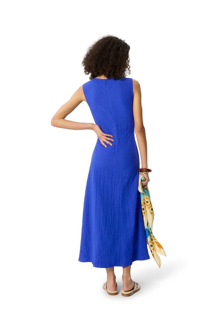 V-Neck Sleeveless Midi Dress, Alternate, color, Blue