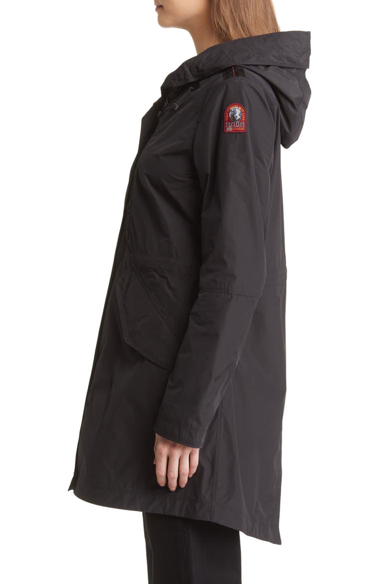 Tank Water Repellent Zip-Up Hooded Jacket, Alternate, color, BLACK